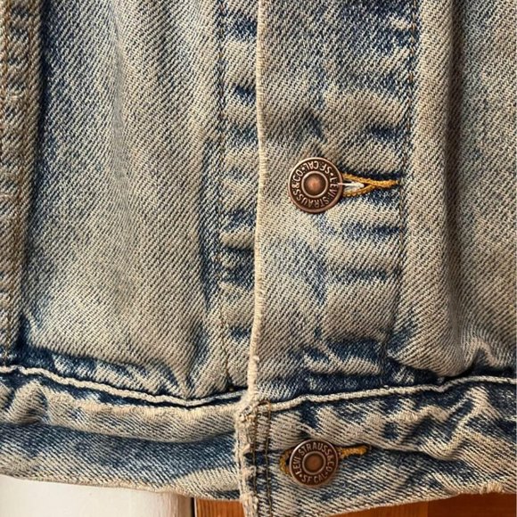 vintage dragonfly embroidered patch Levi’s jean jacket - Picture 6 of 6